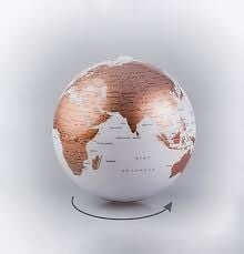 GÜRBÜZ DÖNEN KÜRE 15 CM BAKIR