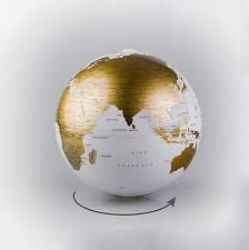 GÜRBÜZ DÖNEN KÜRE 15 CM GOLD