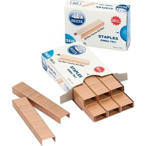 DELTA ZIMBA TELİ SARI 24/6 1000 Lİ