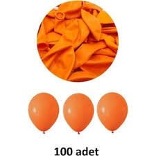 VATAN BALON TURUNCU RENK 100 LÜ 12''