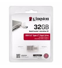 KINGSTON 32GB 3C USB 3.0+TYP-C ÇİFT TARAFLI USB