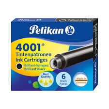 PELİKAN 4001 6LI SİYAH DOLMA KALEM KARTUŞU