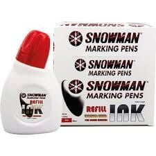 SNOWMAN KIRMIZI JRBG-12 TAHTA KALEMİ MÜREKKEBİ