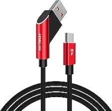 HYTECH HY-X215 3A MİCRO USB 1M KIRMIZI DATA ŞARJ KABLOSU