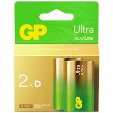 GP D BÜYÜK BOY LR20 ULTRA ALKALİN PİL 2Lİ PK