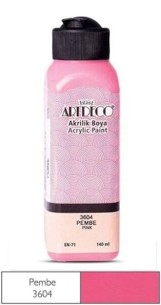 ARTDECO AKRİLİK BOYA 140ML PEMBE 3604