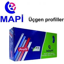MAPİ 1001 10MM ÜÇGEN BEYAZ PROFİL SIRTLIK 100 LÜ PK