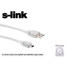 S-LİNK SL-UK53 AM-MINI 3MT KABLO USB