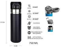 GLOBOX TERMOS BS264-2 SİYAH 750ML