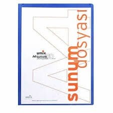 UMIX 80Lİ LACİVERT ÖNDEN CEPLİ A4 SUNUM DOSYASI U1106P-LA