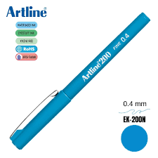 ARTLINE 200N KEÇE UÇLU YAZI KALEMİ 0.4MM GÖK MAVİSİ