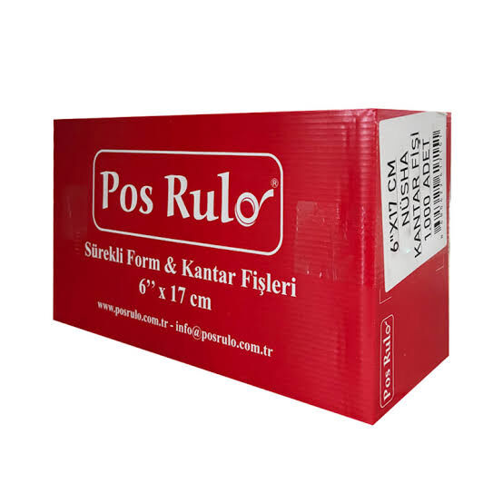 POSRULO KANTAR FİŞİ 1000Lİ 6x17 2 NÜSHA