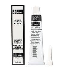 SÜDOR KONTUR BOYASI SİYAH 25ML