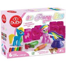 BU-BU OYUN HAMURU 3D PONY SET (L) BUBU-OH0023