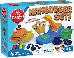 BU-BU OYUN HAMURU SETİ HAMBURGER (L) BUBU-OH0010