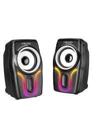 MİKADO MD-S25 JOY 2.0 MULTİMEDİA 3W*2 SİYAH 6 RENK MODU İLE USB SPEAKER