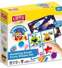 LETS OYUN HAMURU EĞLENCELİ ŞEKİLLER SETİ 9 PARÇA L9010