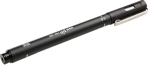 UNİ-BALL PIN 08-200 0.8 DRAWİNG PEN SİYAH