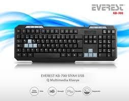 EVEREST KB-700 Q USB KABLOLU MULTIMEDIA KLAVYE