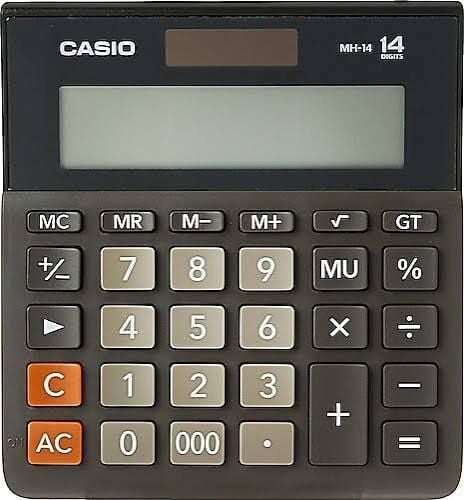 CASIO MH-14 HESAP MAKİNESİ 14 HANE MASA TİPİ