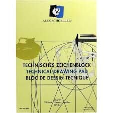 ALEX 093 A3 TEKNİK RESİM DEFTERİ DİKEY 20YP 80GR
