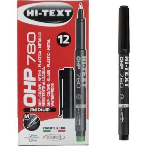 HI-TEXT ASETAT KALEMI 780 M SIYAH