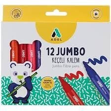 ADEL JUMBO KEÇELİ KALEM 12 RENK