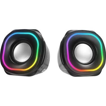 MİKADO MD-180 2.0 3W*2 SİYAH RGB AYDINLATMALI USB HOPARLÖR