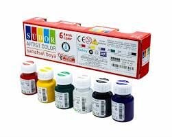 SÜDOR KUMAŞ BOYASI 6 LI TAKIM 25 ML SD946