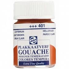 TALENS GOUACHE 401 LIGHT BROWN