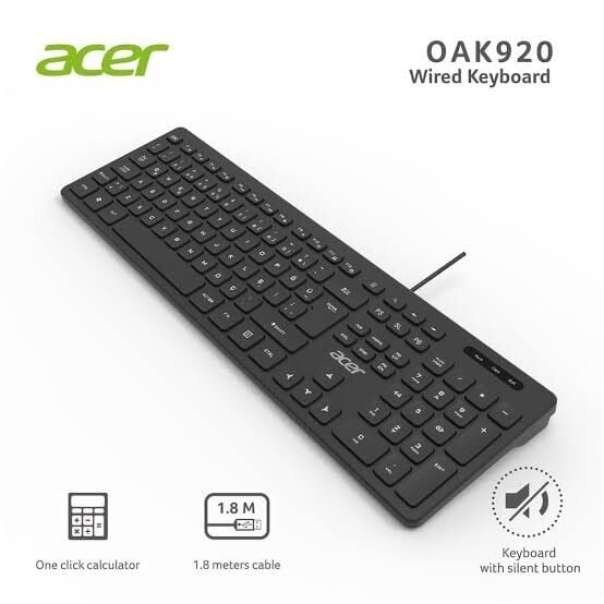 ACER OAK-920 KABLOLU KLAVYE 1.8M