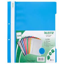 LEITZ L-4189 TELLİ DOSYA PLASTİK 50Lİ PK A.MAVİ