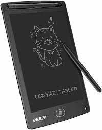 EVEREST EV-DY100 8,5'' SİYAH TEK TUŞLA SİL DİJİTAL YAZI TAHTASI