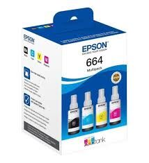 EPSON T6646 CYAN-MAGENTA-YELLOW-BLACK YAZICI MÜREKKEBİ 4LÜ SET