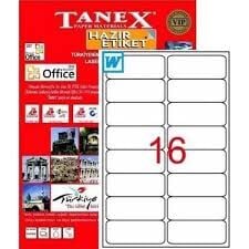 TANEX TW-2016 99,1x34MM HAZIR 100LU ETIKET