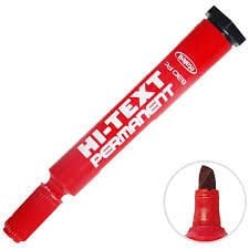 HI-TEXT 830PC KIRMIZI KESİK UÇ MARKÖR KALEMİ