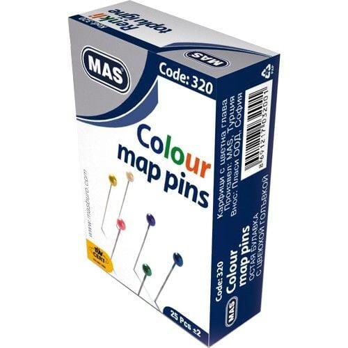 MAS 320 RENKLİ TOPLU İĞNE 32MM