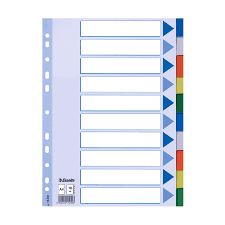 ESSELTE SEPERATÖR 1-10 RENKLİ PP AYRAÇ 15261