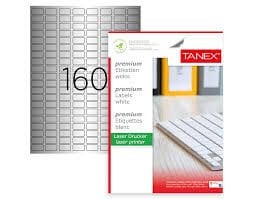 TANEX TW-2280 SİLVER ETİKET 25YP 22X12 MM