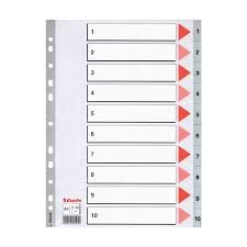 ESSELTE SEPERATÖR 1-10 PP AYRAÇ 100105