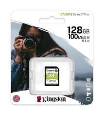 KINGSTON 128GB SDXC CANVAS SELECK PLUS HAFIZA KARTI 100R C10