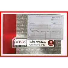 PASTEL TEDİYE MAKBUZU OTOKOPİLİ 2N*50