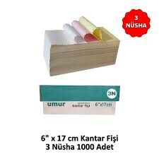 UMUR KANTAR FİŞİ 1000Lİ 6x17 3 NÜSHA