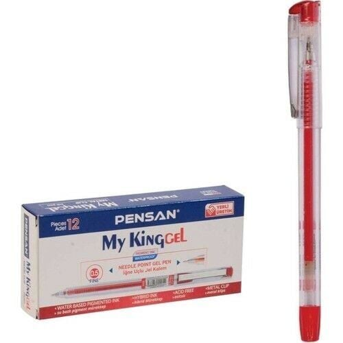 PENSAN 6405 MY-KING JEL 0,5 KALEM KIRMIZI