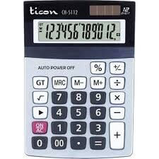 TİCON HESAP MAKİNASI CH-5112 12 HANE