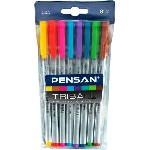 PENSAN TRIBALL TÜKENMEZ KALEM 8 Lİ PK VAKUMLU