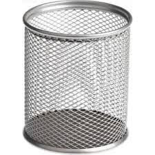 GLOBOX METAL KALEMLİK TEKLİ GRİ