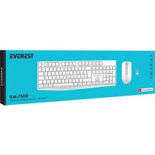EVEREST KM-7500 MULTİMEDYA KLAVYE MOUSE TAKIMI BEYAZ
