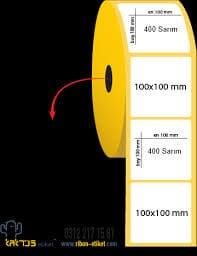 100x100 400LÜ TERMAL BARKOD ETİKETİ