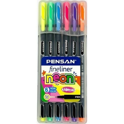 PENSAN 6300 FİNELİNER 6 LI NEON PVC KUTU